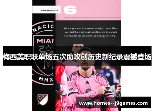 梅西美职联单场五次助攻创历史新纪录震撼登场 梅西美职联单场五次助攻创历史新纪录震撼登场